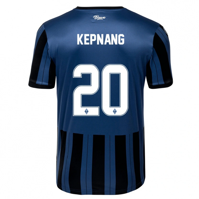 Danxen Dzieci Jason Kepnang #20 Niebiesko Szaro Czarny Domowa Koszulka 2025/26 Koszulki Klubowe