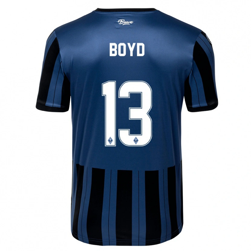 Danxen Dzieci Terrence Boyd #13 Niebiesko Szaro Czarny Domowa Koszulka 2025/26 Koszulki Klubowe