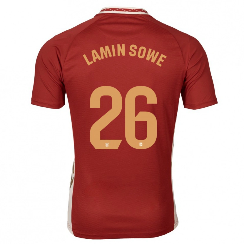Danxen Dzieci Ba Lamin Sowe #26 Burgundowo Złoty Wyjazdowa Koszulka 2025/26 Koszulki Klubowe