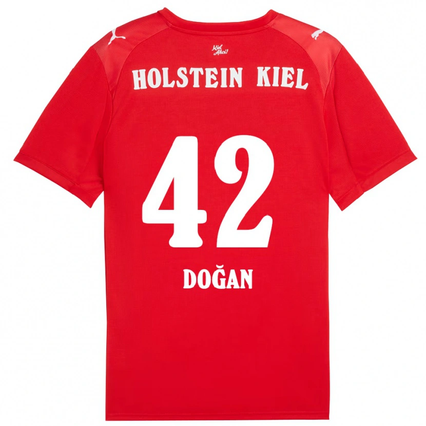 Danxen Dzieci Tyler Doğan #42 Czerwono Niebieski Wyjazdowa Koszulka 2025/26 Koszulki Klubowe