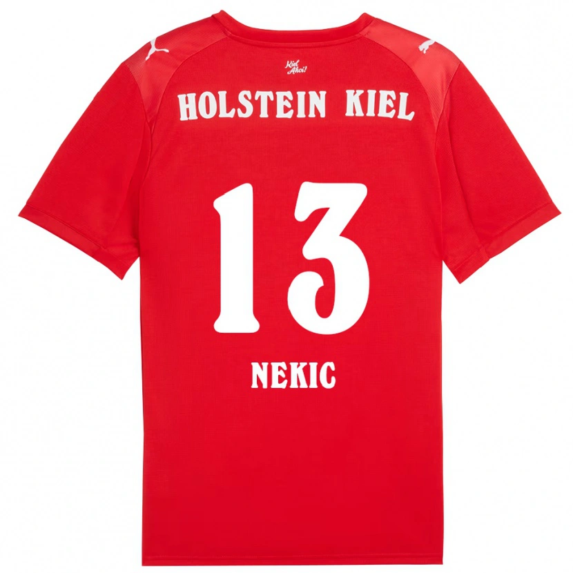 Danxen Dzieci Ivan Nekic #13 Czerwono Niebieski Wyjazdowa Koszulka 2025/26 Koszulki Klubowe