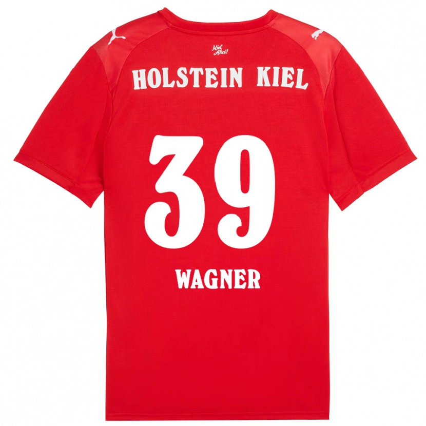 Danxen Dzieci Robert Wagner #39 Czerwono Niebieski Wyjazdowa Koszulka 2025/26 Koszulki Klubowe