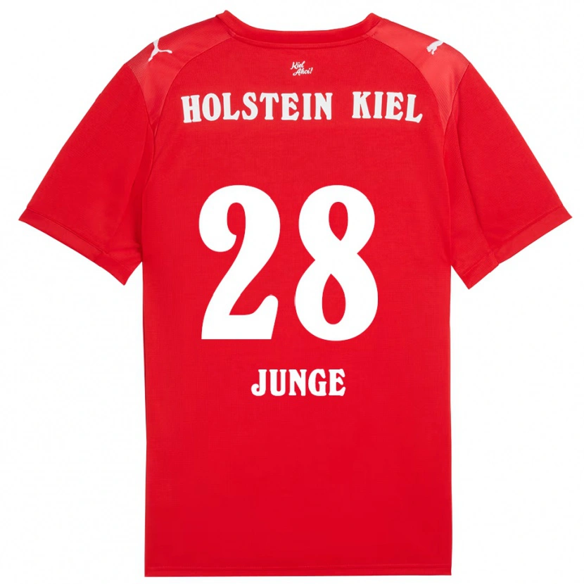 Danxen Dzieci Leland-Jordan Junge #28 Czerwono Niebieski Wyjazdowa Koszulka 2025/26 Koszulki Klubowe