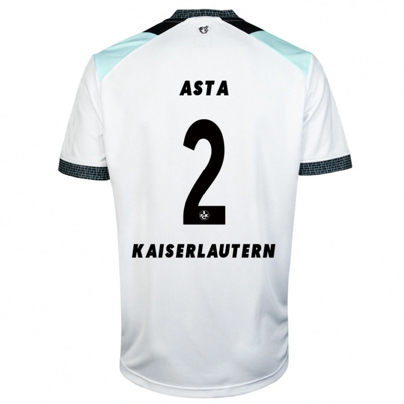 Danxen Dzieci Simon Asta #2 Biało Czarny Wyjazdowa Koszulka 2025/26 Koszulki Klubowe