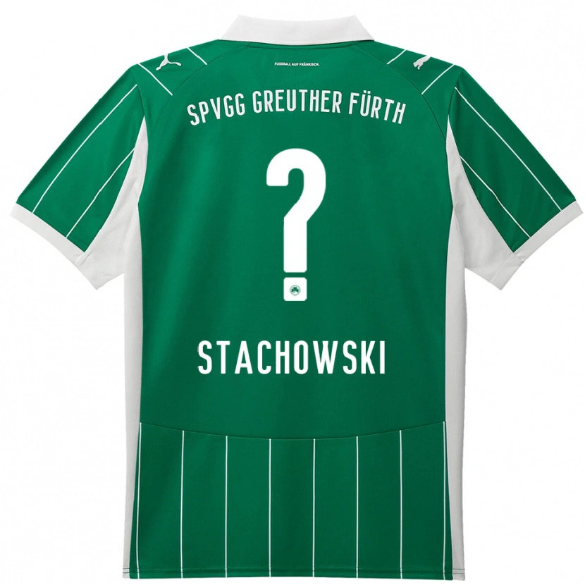 Danxen Dzieci Lara Stachowski #0 Zielono Biały Wyjazdowa Koszulka 2025/26 Koszulki Klubowe