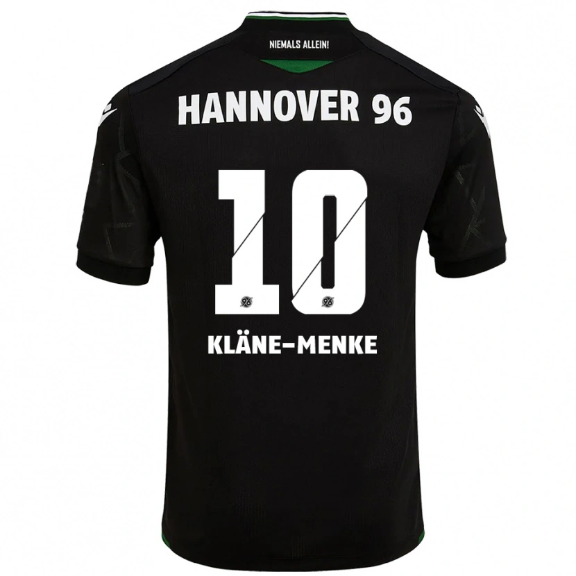 Danxen Dzieci Pirmin Kläne-Menke #10 Czarno Zielony Wyjazdowa Koszulka 2025/26 Koszulki Klubowe