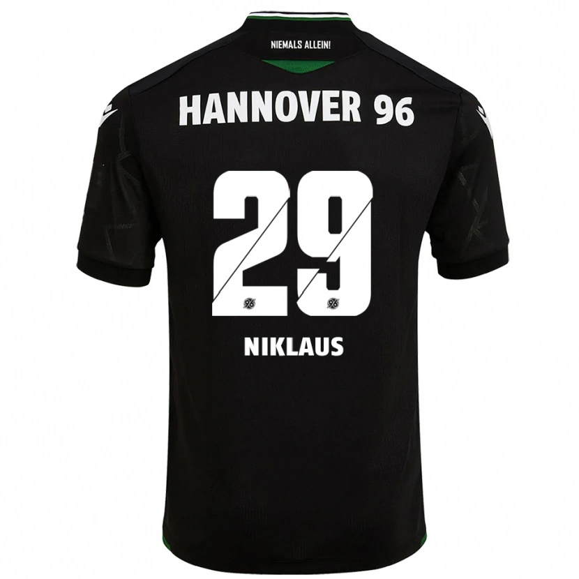 Danxen Dzieci Jeremie Niklaus #29 Czarno Zielony Wyjazdowa Koszulka 2025/26 Koszulki Klubowe