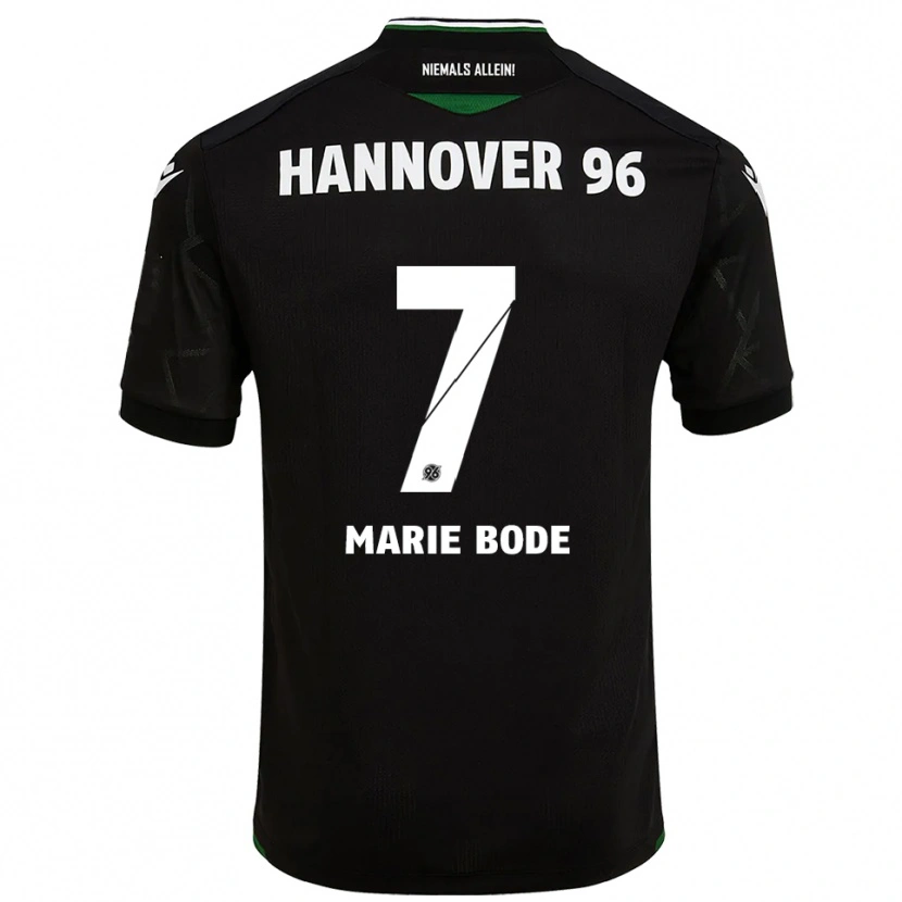 Danxen Dzieci Bente Marie Bode #7 Czarno Zielony Wyjazdowa Koszulka 2025/26 Koszulki Klubowe