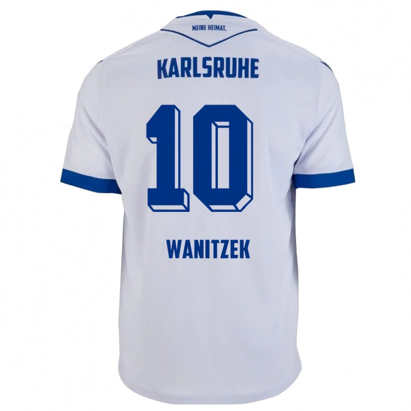 Danxen Dzieci Marvin Wanitzek #10 Biało Niebieski Wyjazdowa Koszulka 2025/26 Koszulki Klubowe