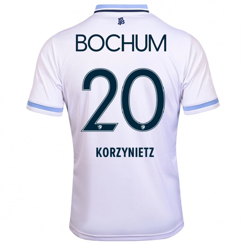 Danxen Dzieci Jaden Korzynietz #20 Biało Błękitny Wyjazdowa Koszulka 2025/26 Koszulki Klubowe