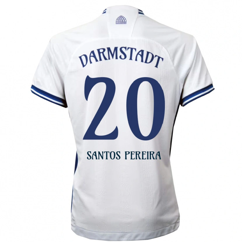 Danxen Dzieci Diogo Dos Santos Pereira #20 Biało Niebieski Wyjazdowa Koszulka 2025/26 Koszulki Klubowe