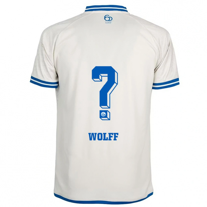 Danxen Dzieci Luis Wolff #0 Biało Niebieski Wyjazdowa Koszulka 2025/26 Koszulki Klubowe