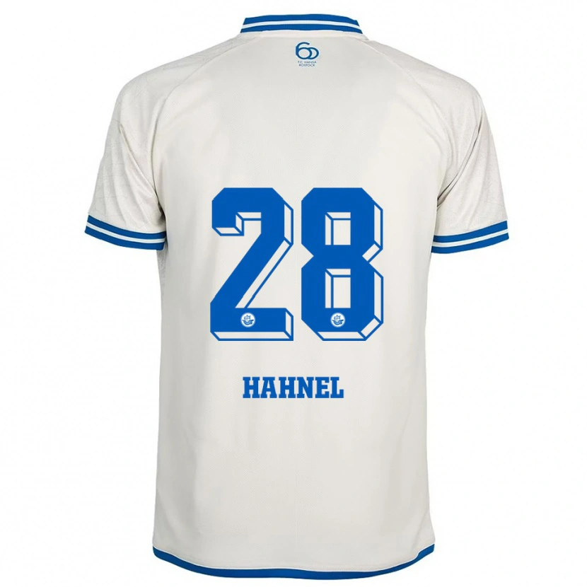 Danxen Dzieci Julian Hahnel #28 Biało Niebieski Wyjazdowa Koszulka 2025/26 Koszulki Klubowe