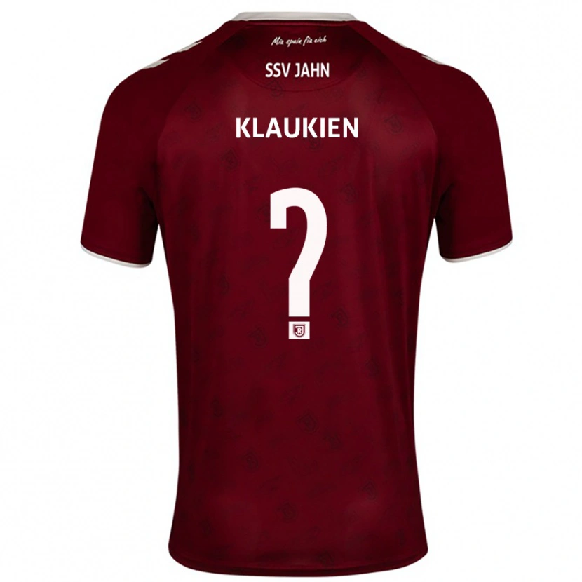 Danxen Dzieci Luca Klaukien #0 Burgundowo Biały Wyjazdowa Koszulka 2025/26 Koszulki Klubowe