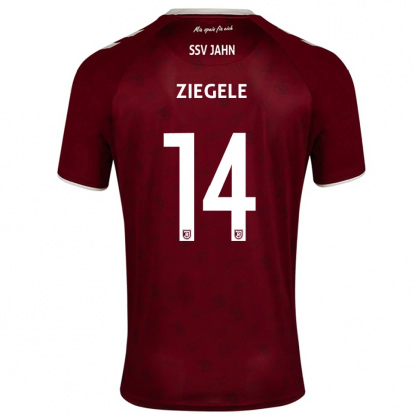 Danxen Dzieci Robin Ziegele #14 Burgundowo Biały Wyjazdowa Koszulka 2025/26 Koszulki Klubowe