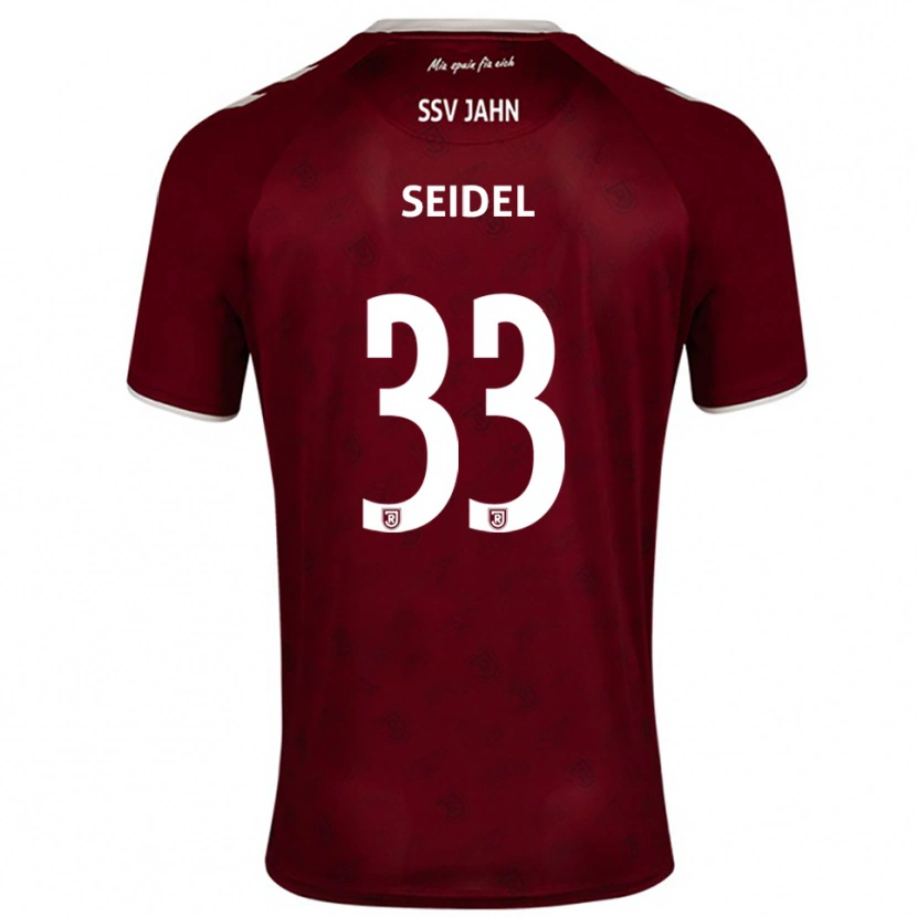Danxen Dzieci Nick Seidel #33 Burgundowo Biały Wyjazdowa Koszulka 2025/26 Koszulki Klubowe