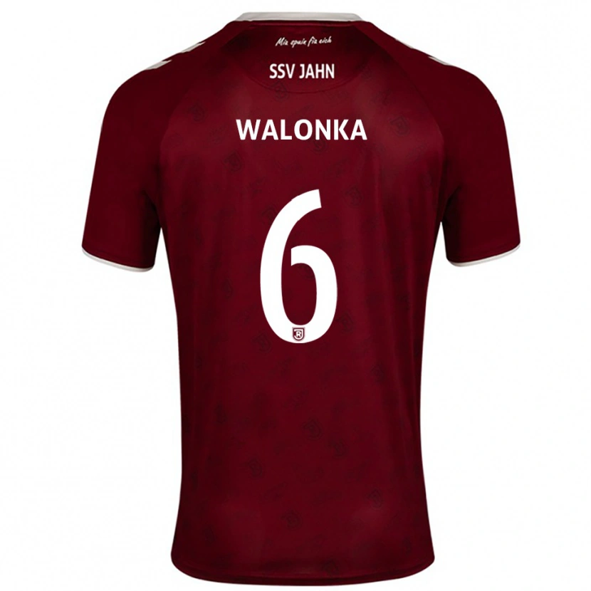 Danxen Dzieci Luca Walonka #6 Burgundowo Biały Wyjazdowa Koszulka 2025/26 Koszulki Klubowe