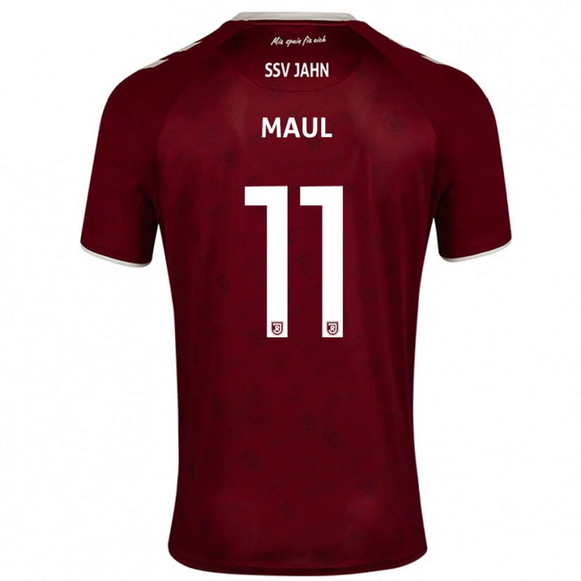 Danxen Dzieci Marco Maul #11 Burgundowo Biały Wyjazdowa Koszulka 2025/26 Koszulki Klubowe