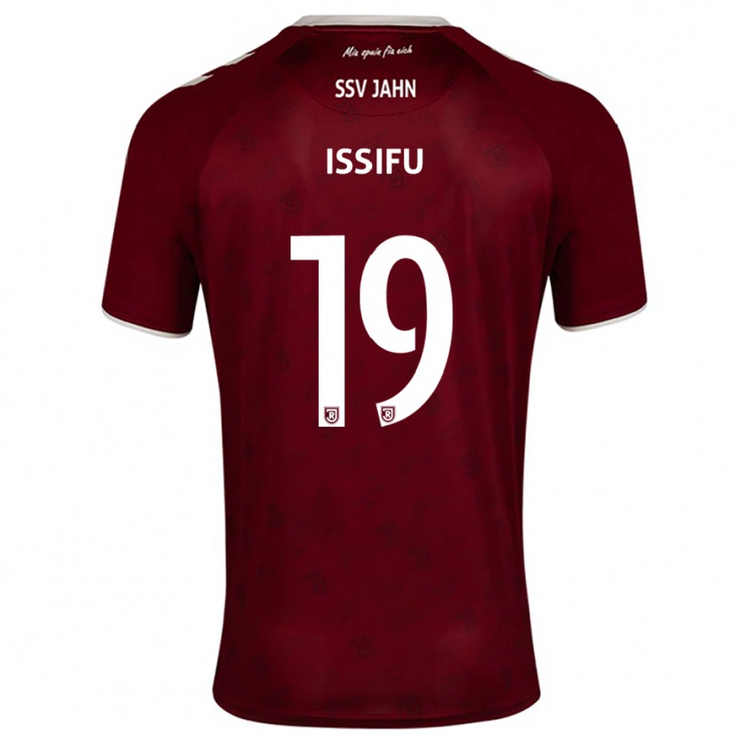 Danxen Dzieci Hakim Issifu #19 Burgundowo Biały Wyjazdowa Koszulka 2025/26 Koszulki Klubowe