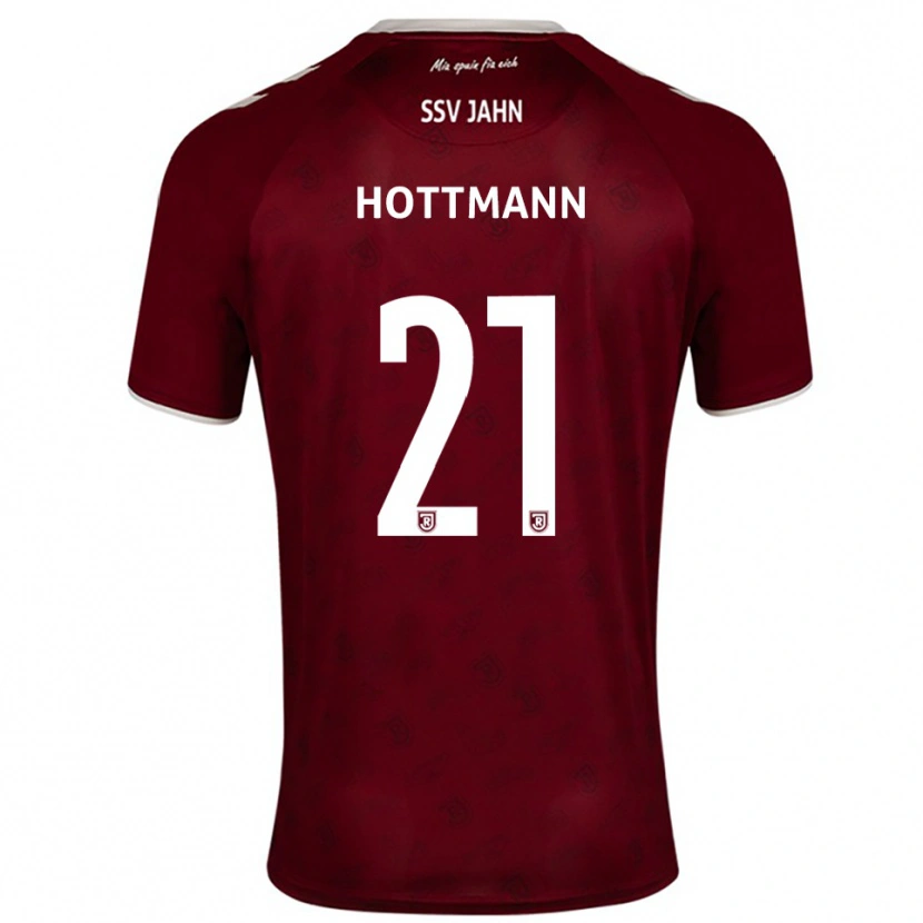 Danxen Dzieci Eric Hottmann #21 Burgundowo Biały Wyjazdowa Koszulka 2025/26 Koszulki Klubowe