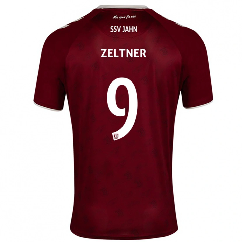 Danxen Dzieci Milan Zeltner #9 Burgundowo Biały Wyjazdowa Koszulka 2025/26 Koszulki Klubowe