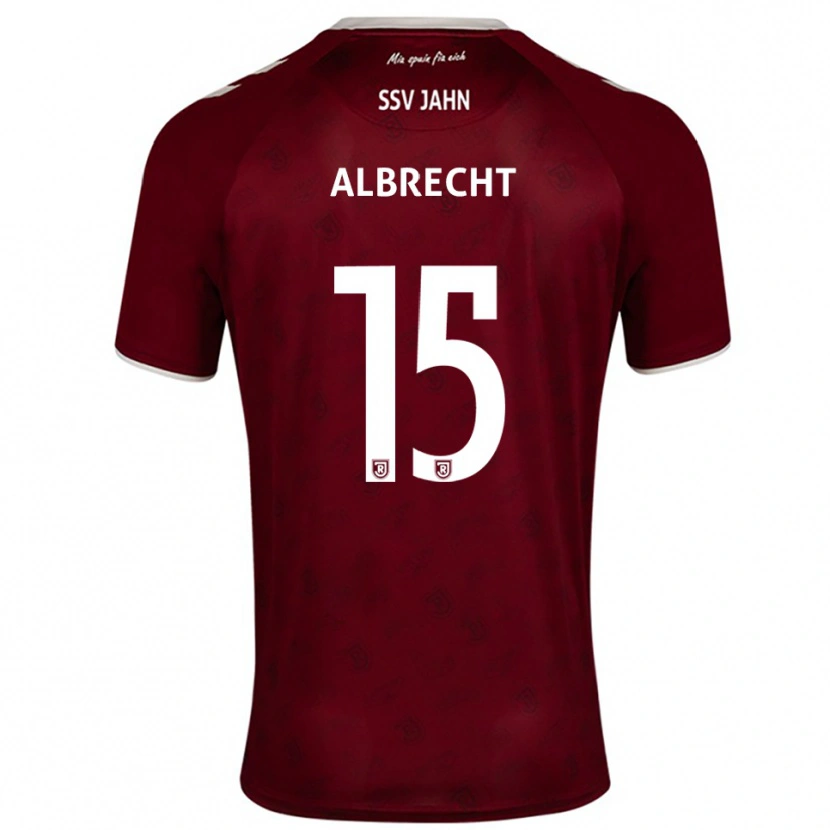 Danxen Dzieci Felix Albrecht #15 Burgundowo Biały Wyjazdowa Koszulka 2025/26 Koszulki Klubowe