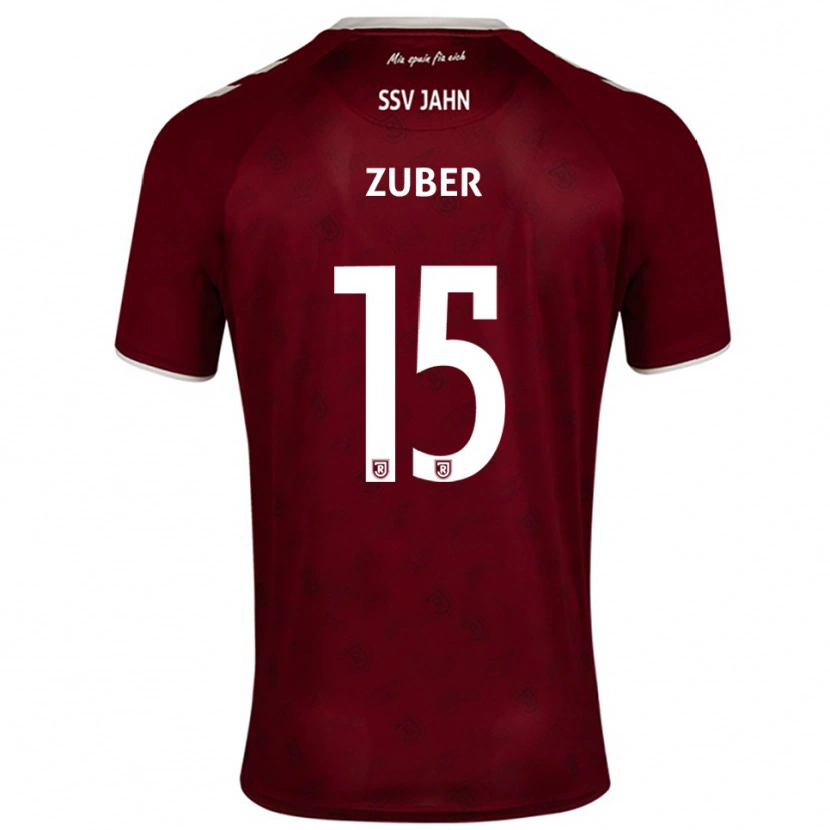 Danxen Dzieci Samuel Zuber #15 Burgundowo Biały Wyjazdowa Koszulka 2025/26 Koszulki Klubowe