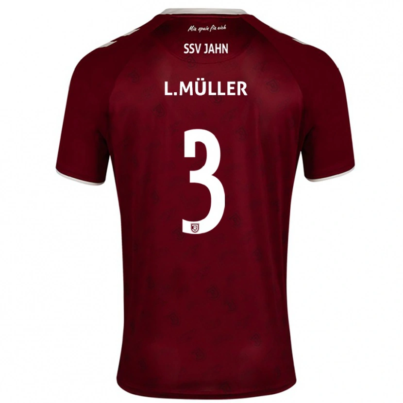 Danxen Dzieci Lenny Müller #3 Burgundowo Biały Wyjazdowa Koszulka 2025/26 Koszulki Klubowe