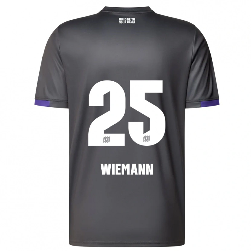 Danxen Dzieci Niklas Wiemann #25 Szaro Fioletowy Wyjazdowa Koszulka 2025/26 Koszulki Klubowe