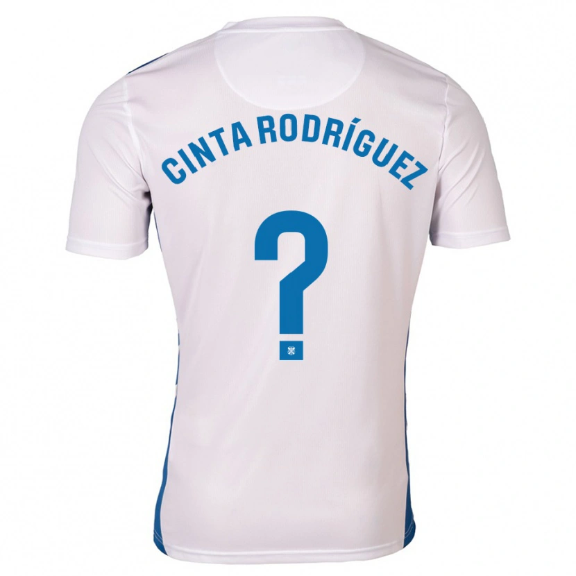 Danxen Męski Cinta Del Mar Rodríguez Costa #0 Biało Niebieski Domowa Koszulka 2025/26 Koszulki Klubowe