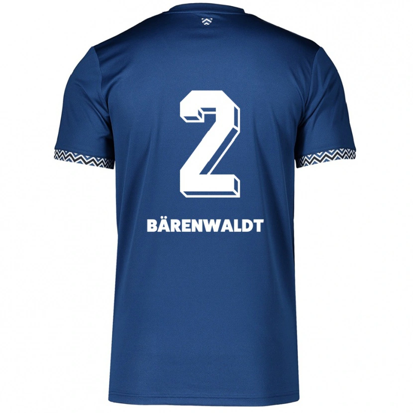 Danxen Męski Tim Bärenwaldt #2 Granatowo Biały Domowa Koszulka 2025/26 Koszulki Klubowe