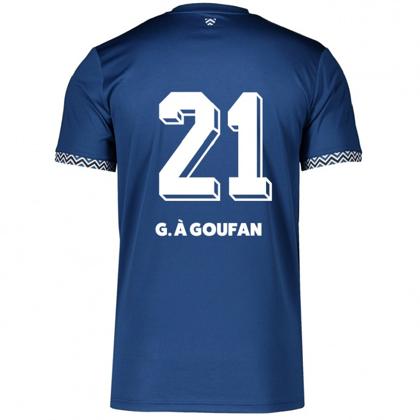 Danxen Męski Marc Gouiffe À Goufan #21 Granatowo Biały Domowa Koszulka 2025/26 Koszulki Klubowe