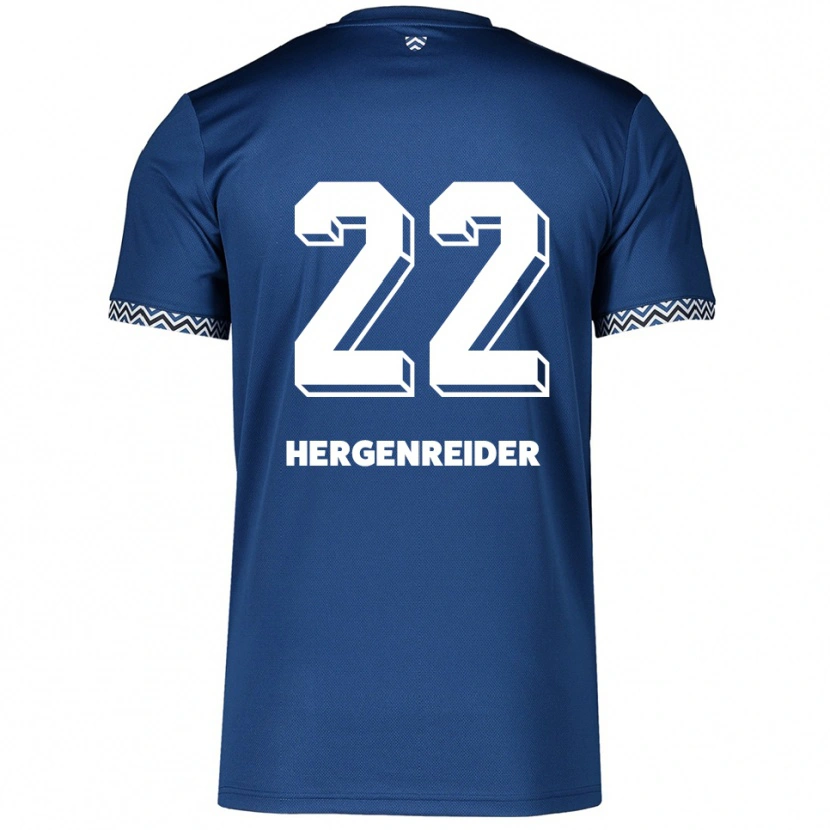 Danxen Męski Lennart Hergenreider #22 Granatowo Biały Domowa Koszulka 2025/26 Koszulki Klubowe