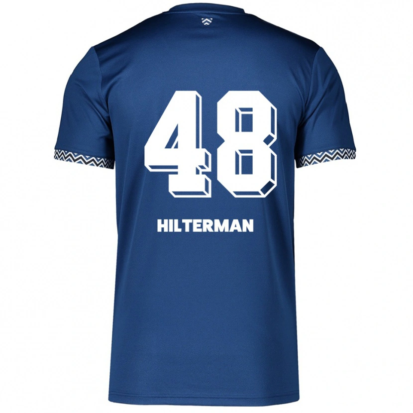 Danxen Męski Jeredy Hilterman #48 Granatowo Biały Domowa Koszulka 2025/26 Koszulki Klubowe