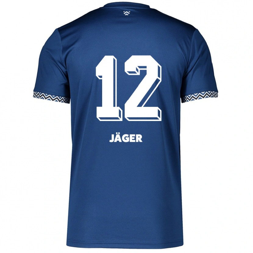 Danxen Męski Mino Jäger #12 Granatowo Biały Domowa Koszulka 2025/26 Koszulki Klubowe