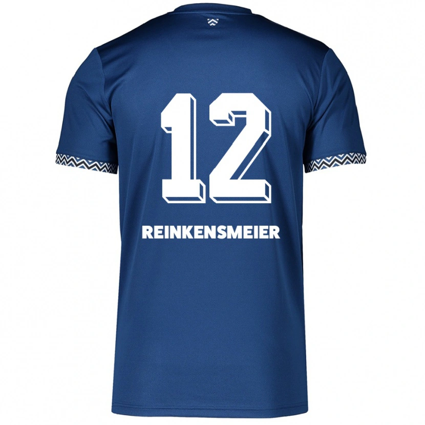 Danxen Męski Thandie Reinkensmeier #12 Granatowo Biały Domowa Koszulka 2025/26 Koszulki Klubowe