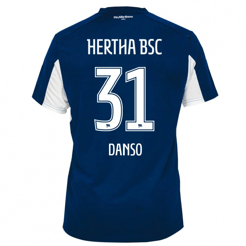 Danxen Męski Serwaah-Bonsu Danso #31 Biało Niebieski Domowa Koszulka 2025/26 Koszulki Klubowe