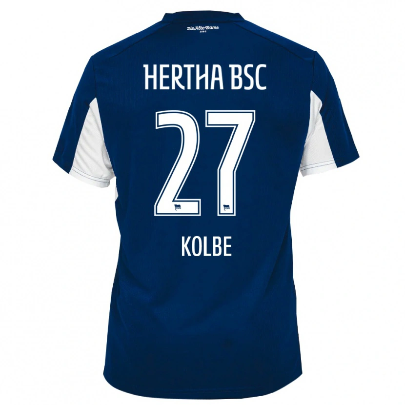 Danxen Męski Niklas Kolbe #27 Biało Niebieski Domowa Koszulka 2025/26 Koszulki Klubowe