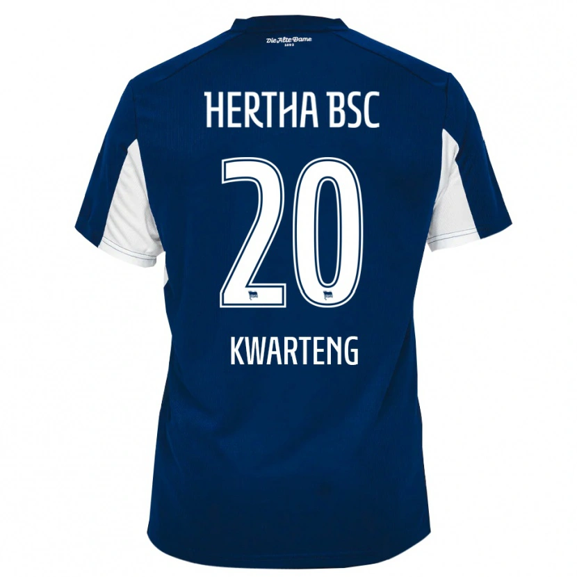 Danxen Męski Ferdinand Kwarteng #20 Biało Niebieski Domowa Koszulka 2025/26 Koszulki Klubowe