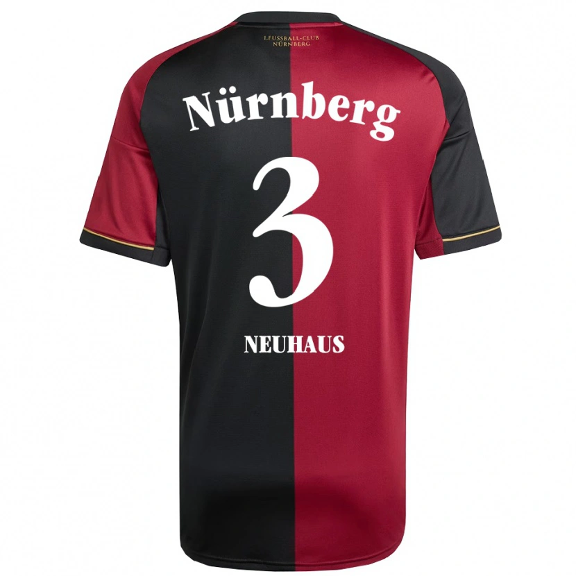 Danxen Męski Tim Neuhaus #3 Burgundowo Czarny Domowa Koszulka 2025/26 Koszulki Klubowe