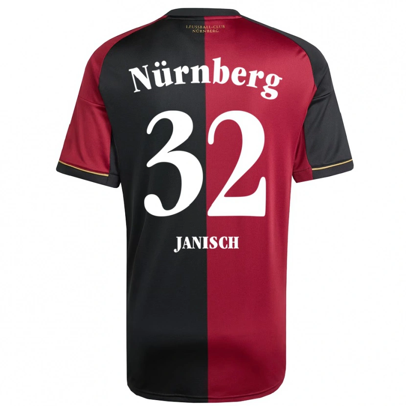 Danxen Męski Tim Janisch #32 Burgundowo Czarny Domowa Koszulka 2025/26 Koszulki Klubowe