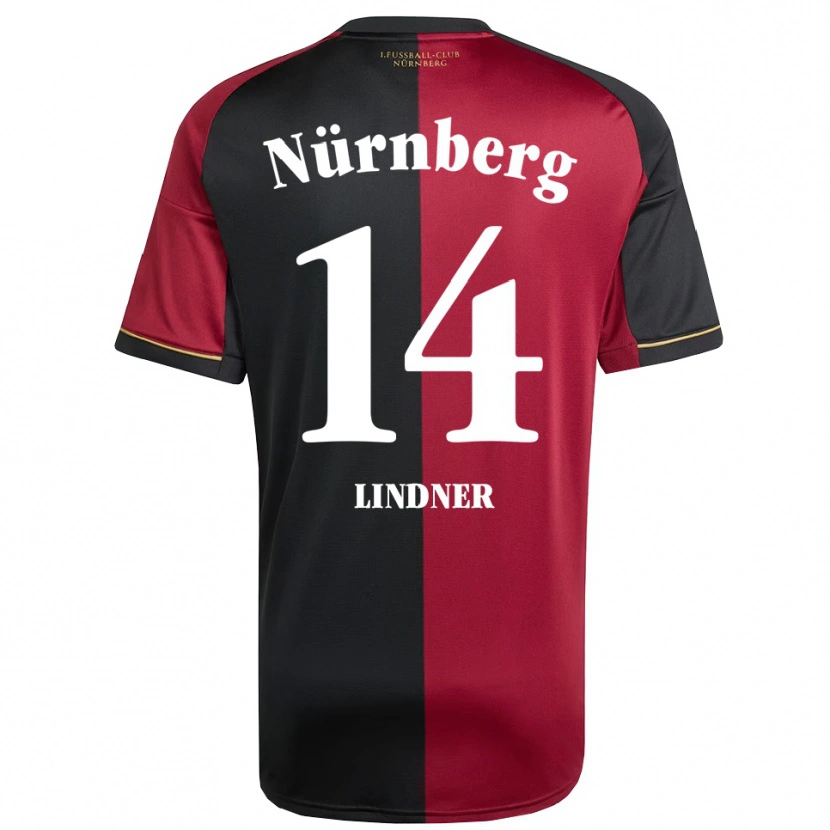 Danxen Męski Marlene Lindner #14 Burgundowo Czarny Domowa Koszulka 2025/26 Koszulki Klubowe