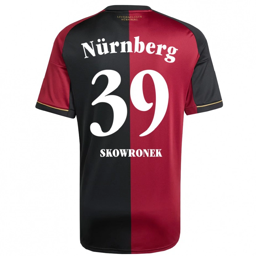 Danxen Męski Joel Skowronek #39 Burgundowo Czarny Domowa Koszulka 2025/26 Koszulki Klubowe