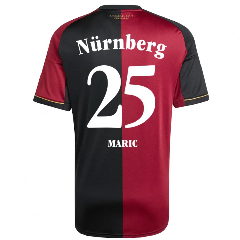 Danxen Męski Luka Maric #25 Burgundowo Czarny Domowa Koszulka 2025/26 Koszulki Klubowe