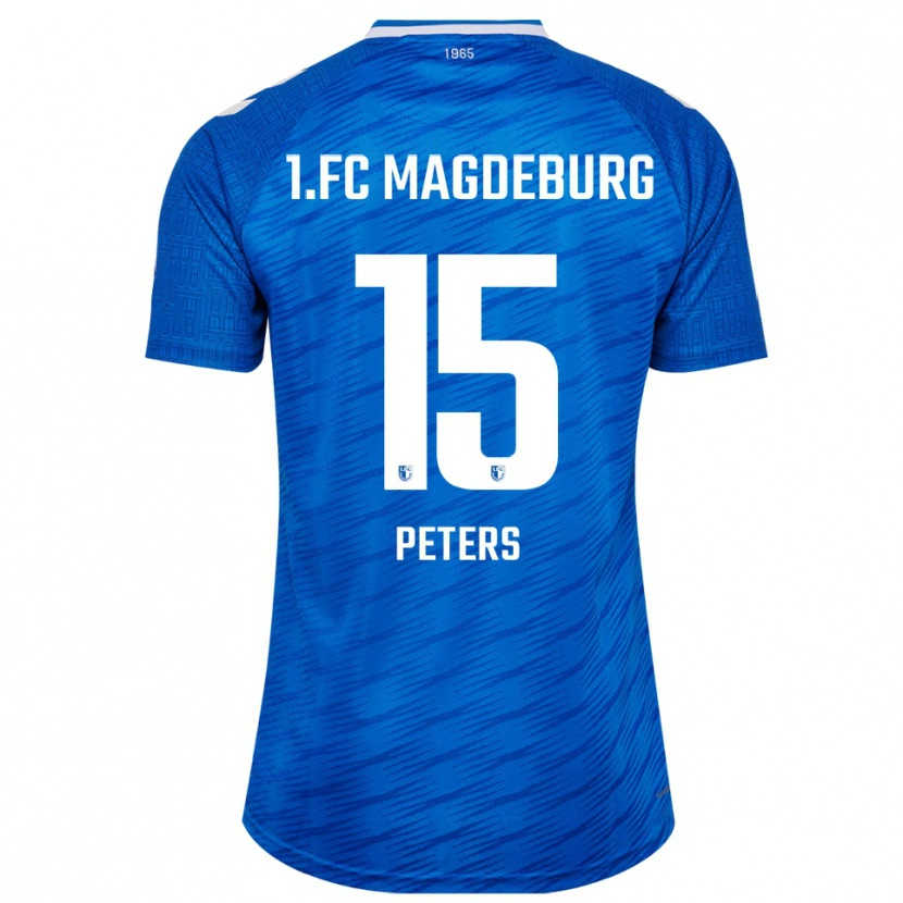 Danxen Męski Felix Peters #15 Niebiesko Biały Domowa Koszulka 2025/26 Koszulki Klubowe