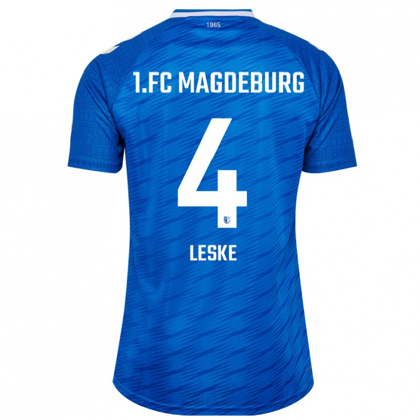 Danxen Męski Jona Leske #4 Niebiesko Biały Domowa Koszulka 2025/26 Koszulki Klubowe