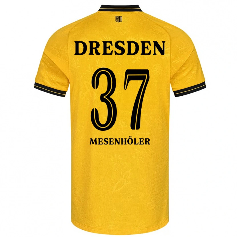 Danxen Męski Daniel Mesenhöler #37 Żółto Czarny Domowa Koszulka 2025/26 Koszulki Klubowe