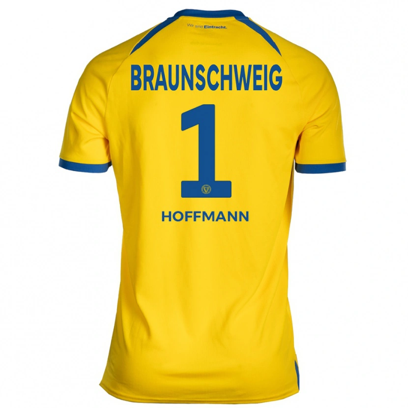 Danxen Męski Ron-Thorben Hoffmann #1 Żółto Niebieski Domowa Koszulka 2025/26 Koszulki Klubowe