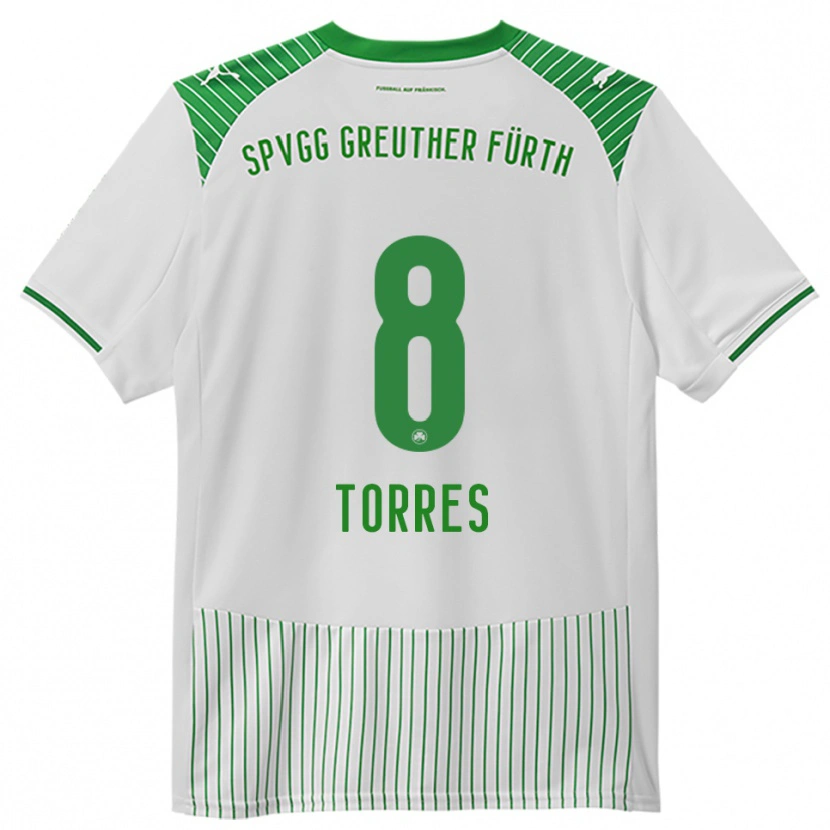 Danxen Męski Lucas Torres #8 Biało Zielony Domowa Koszulka 2025/26 Koszulki Klubowe