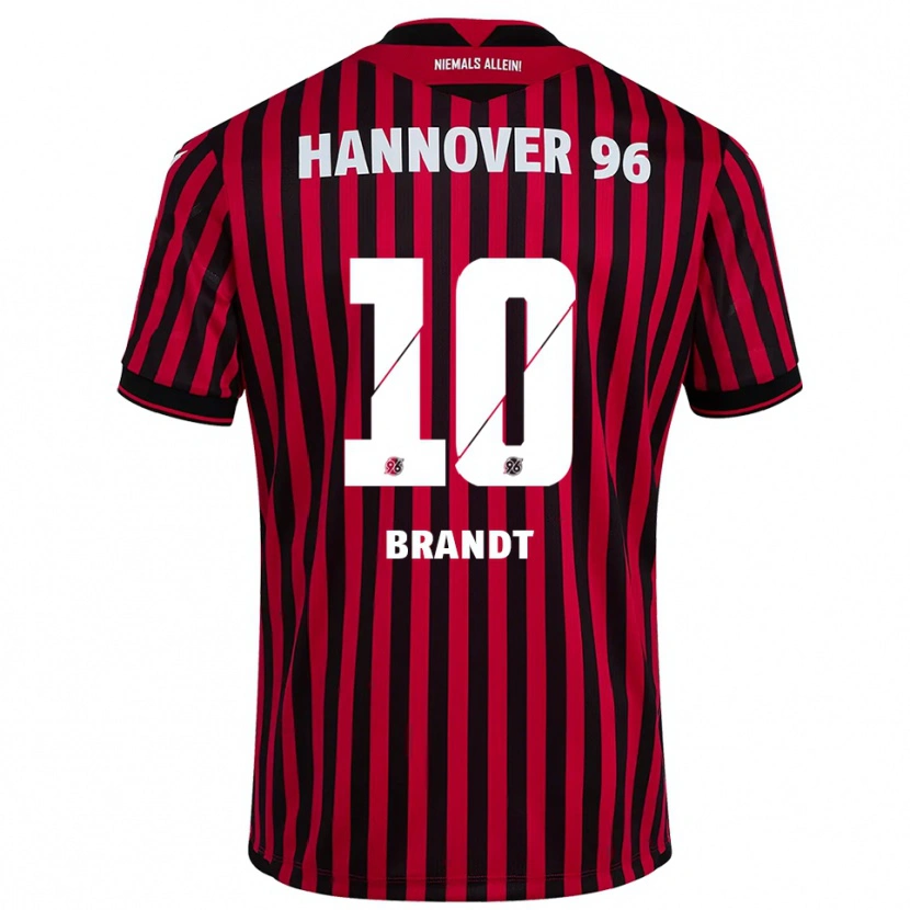 Danxen Męski Keanu Brandt #10 Czerwono Czarny Domowa Koszulka 2025/26 Koszulki Klubowe